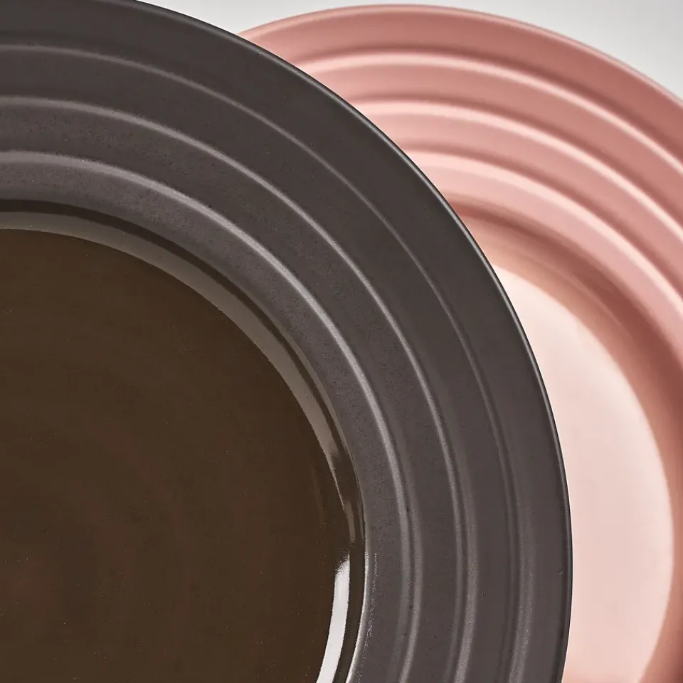 NJRD Lines plate Ø27 cm 6-pack, Brown Online