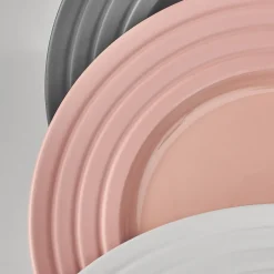 NJRD Lines plate Ø27 cm 6-pack, Pink Hot