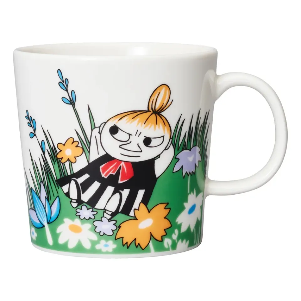 Moomin Arabia Little My and meadow Moomin mug, White- Multi Hot