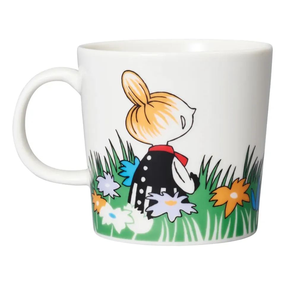Moomin Arabia Little My and meadow Moomin mug, White- Multi Hot