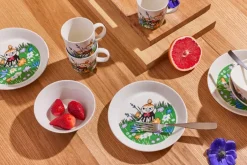 Moomin Arabia Little My and meadow Moomin plate, White- Multi Outlet