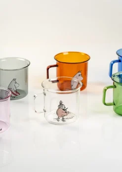 Muurla Little My glass mug 35 cl, Clear Transparent Clearance