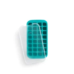 Lékué ice cube mold silicone with lid, Turquoise Blue New