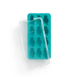 Lékué ice cube tray with lid turquoise, Penguin Blue