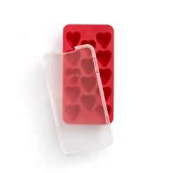 Lékué ice cube tray with lid , Heart Red Clearance