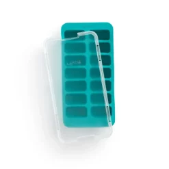 Lékué rectangular ice cube tray with lid, Turquoise Blue Discount