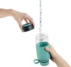Lékué To Go bottle 0.6 L, Turquoise Blue Best