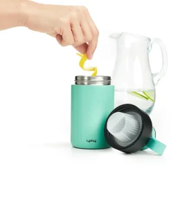 Lékué To Go insulated bottle 0.5 L, Turquoise Blue Discount