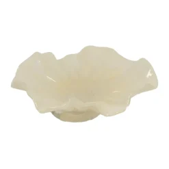 Olsson & Jensen Loa bowl on foot 22 cm, Vanilla White Outlet