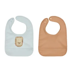 OYOY Lobo Lion bib 2 parts, Caramel-ice Blue BlueBeige Online