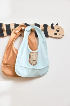 OYOY Lobo Lion bib 2 parts, Caramel-ice Blue BlueBeige Online