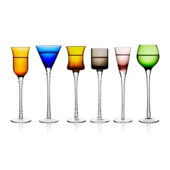 Lyngby Glas London snaps glass 2.5-5 cl 6 pieces, Mix Multi Sale