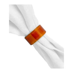 Muurla Loop napkin ring 2-pack, Amber Orange Online