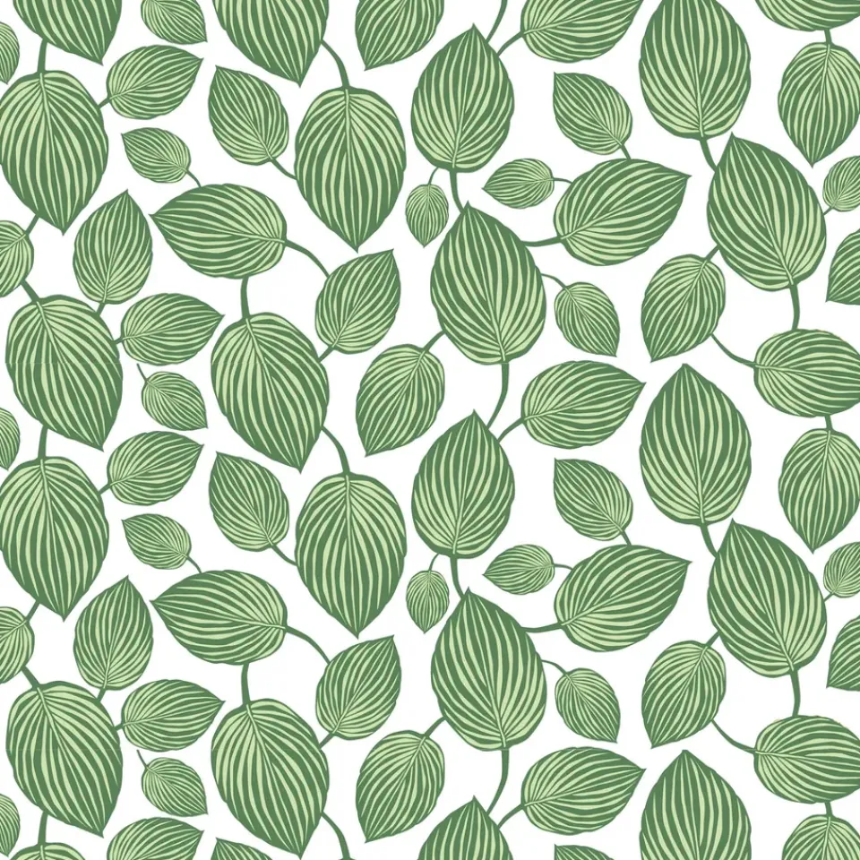 Arvidssons Textil Lyckans blad oilcloth, Green Sale