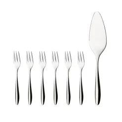 Hardanger Bestikk Lykke cake set 7 pcs, stainless steel Silver-coloured Outlet