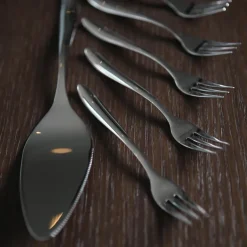 Hardanger Bestikk Lykke cake set 7 pcs, stainless steel Silver-coloured Outlet