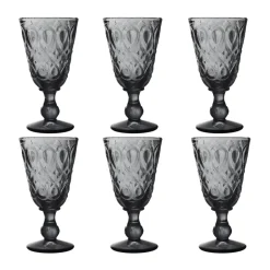 La Rochère Lyonnais wine glass 23 cl 6-pack, Antracite Grey Sale