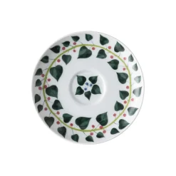 Rosenthal Magic Garden Foliage espresso saucer 12 cm, white- Green Outlet