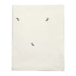 Broste Copenhagen Mai tablecloth, 160x300 cm, black-off white BlackWhite
