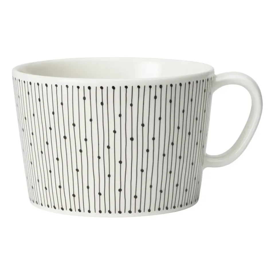 Arabia Mainio Sarastus cup 40 cl, Black-white BlackWhite Best