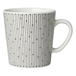 Arabia Mainio Sarastus mug 30 cl, Black-white BlackWhite Discount