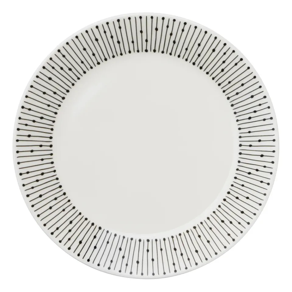 Arabia Mainio Sarastus plate Ø15 cm, Black-white BlackWhite New