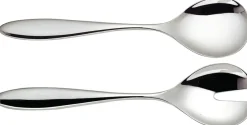 Alessi Mami salad servers 26 cm, Stainless steel Silver-coloured Discount