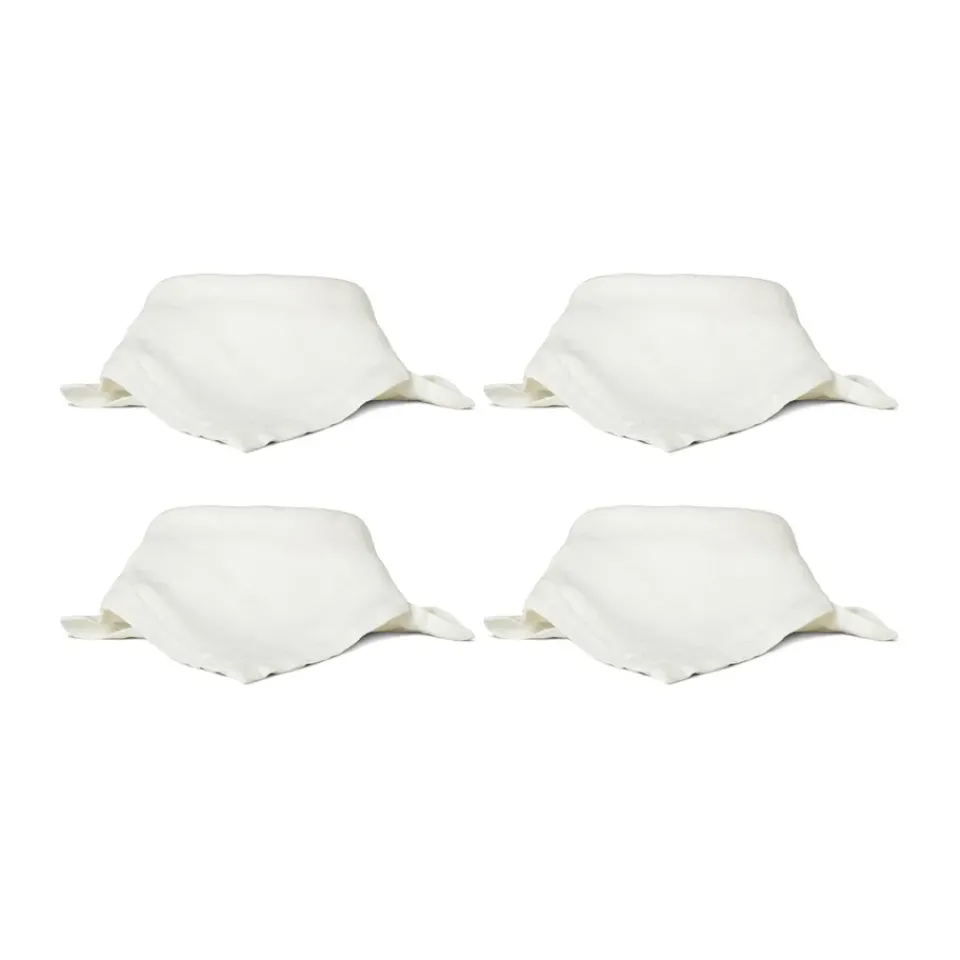 Boel & Jan Mandela linen napkin 40x40 cm, White Sale
