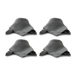 Boel & Jan Mandela linen napkin 40x40 cm, Gray Grey Hot