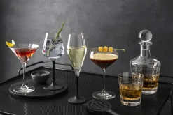 Villeroy & Boch Manufacture Rock champagne glass 26 cl 4-pack, Clear-black BlackTransparent