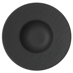 Villeroy & Boch Manufacture Rock deep plate Ø28 cm, Black Clearance