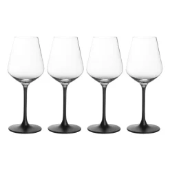 Villeroy & Boch Manufacture Rock red wine glass 47 cl 4-pack, Clear-black BlackTransparent Sale