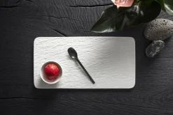 Villeroy & Boch Manufacture Rock serving plate 18x35 cm, Blanc White