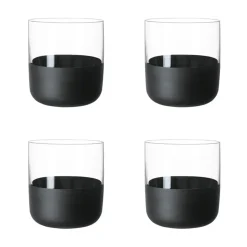 Villeroy & Boch Manufacture Rock shot glass 4 cl 4-pack, Clear BlackTransparent Discount