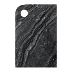 Mette Ditmer Marble serving tray medium 20x30 cm, Black-grey BlackGrey New