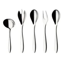 Hardanger Bestikk Maria serving set 5 pieces, Stainless steel Silver-coloured Best