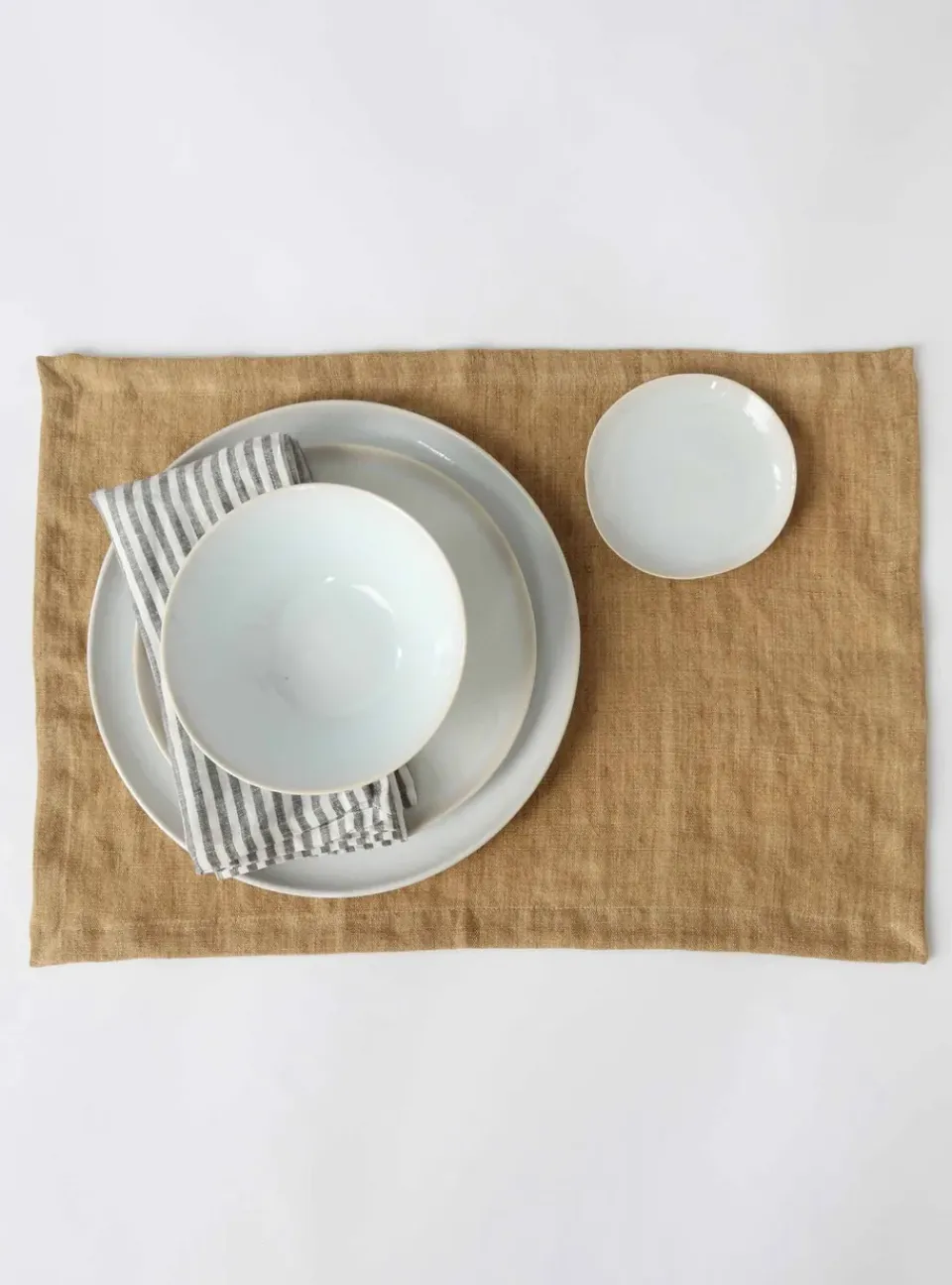 Tell Me More Marion placemat linen 37x50 cm, Pampas Brown