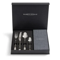 Markus Aujalay Markus Classic cutlery, 24 pieces Silver-coloured Clearance