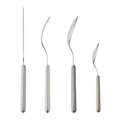 Broste Copenhagen Marstal cutlery set 8 pieces, Grey tones GreyBeige Discount