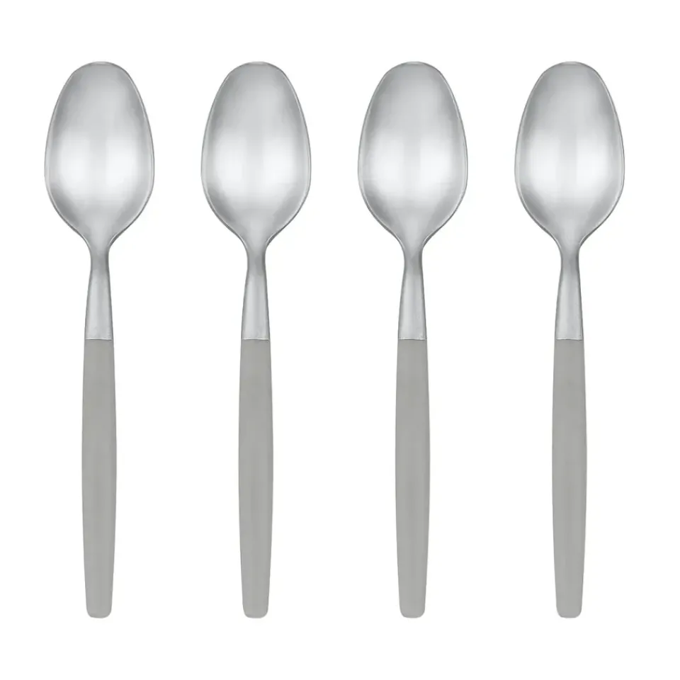 Blomus Maxime espresso spoon 11 cm 4-pack, Mourning dove Silver-coloured New