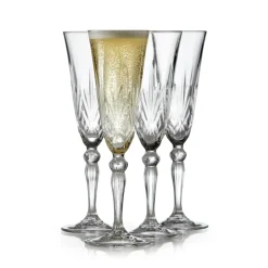 Lyngby Glas Melodia champagne glass 16 cl 4-pack, Crystal Transparent Online
