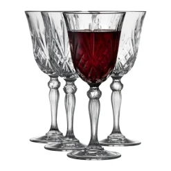 Lyngby Glas Melodia red wine glass 27 cl 4-pack, Crystal Transparent Hot