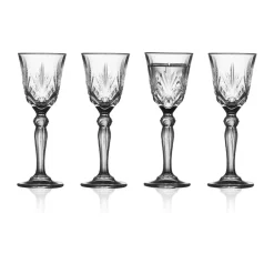 Lyngby Glas Melodia Snaps glass with stem 5 cl 4-pack, Clear Transparent Best