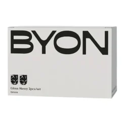 Byon Messy Glass 30 cl 2-Pack, Green Discount
