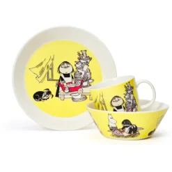 Moomin Arabia Misabel Moomin bowl, Yellow Discount
