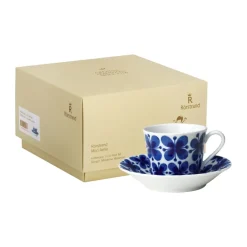 Rörstrand Mon Amie cup with saucer 14 cl gift wrap, -white Blue
