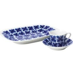Rörstrand Mon Amie serving saucer, 22x28 cm BlueWhite Hot
