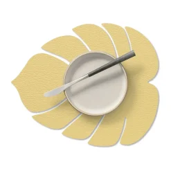 LIND DNA Monstera Leaf Hippo placemat S, gold Gold-coloured Outlet