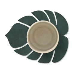LIND DNA Monstera Leaf Nupo coaster, Dark Green Online