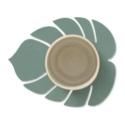 LIND DNA Monstera Leaf Nupo coaster, Pastel Green Hot